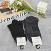 Qlm-77-3 Soft Breathable Cotton Stripe Anti Bacterial Men Casual Crew Socks