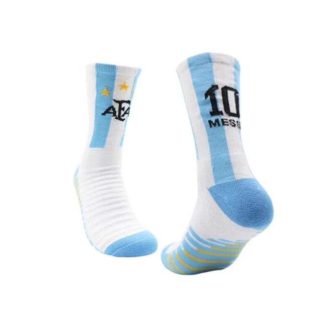 Wholesale Athletic Colorful Men Women Fashion Compression Cotton Crew Sport Anti Slip Football Sock