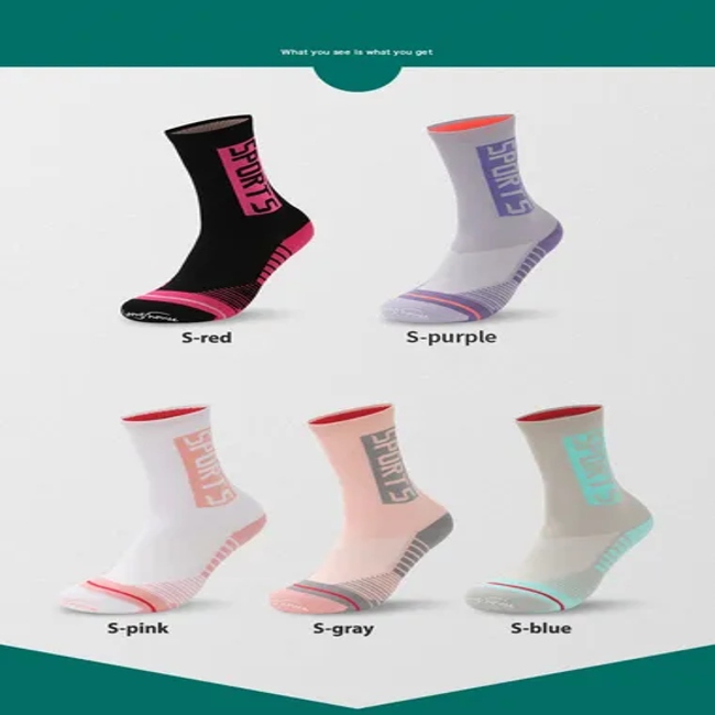 Cushioned Athletic Sports Crew for Men & Women Cotton Basketball Socks