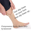 Post Surgical Open Toe Anti Slip Breathable Men Thin Summer Medical Varicose Veins Compression Socks 30-40 Mmhg with Zipper