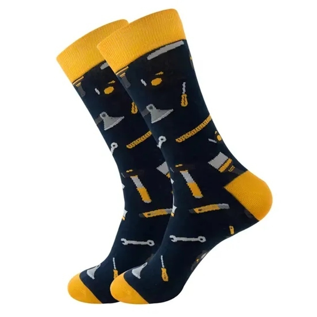 Wholesale OEM Custom Logo Print Designs Cartoon Unisex Women Men Bamboo Cotton Crazy Funny Color Crew Happy Sock