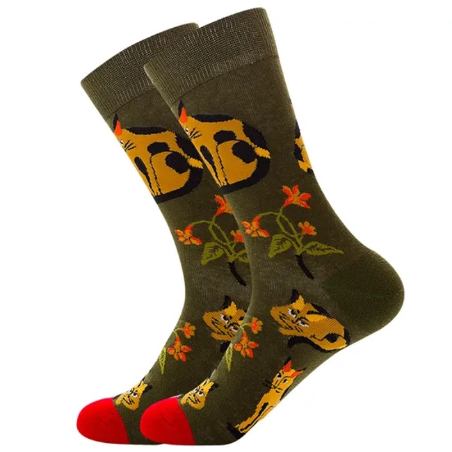 100 Cotton Men Breathable Sport Crew Sock Custom Crew Organic Sox