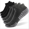 Wholesale Compression Cotton Men Women White Black Grey Custom Stockings Crew Adult Thick Cushion Terry Sports Running Ankle Socks