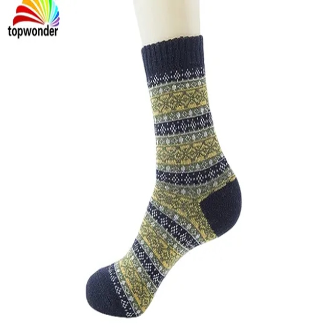 Customize and Wholesale Vintage Sock Winter Sock Winter Thermal Sock Grid Sock in Many Colors and Designs