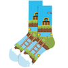 Wholesale Custom Funny Crazied Colorful Funkied Cool Mens Fashion Dress Cotton Socks Crew Happiness Socks for Men
