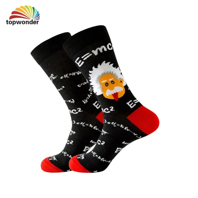 Customize Fashion Sock Cartoon Sock Knee High Sock Christmas Sock in Various Colors, Designs, Sizes and Material