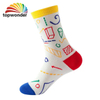 Wholesale and Customize All Sorts of Geometric Figures Sock Knee High Sock Dress Sock Crew Sock in Many Sizes, Colors and Material