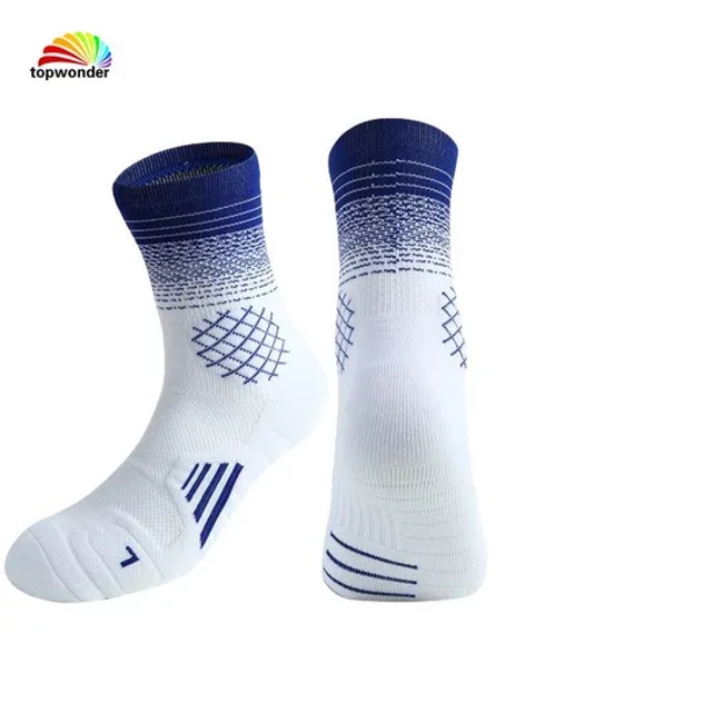 Customize All Sorts of Dryfit Basketball Sock Football Sock Running Sock Cycling Sock Sports Sock with Cushion Bottom and Good Sweat Absorbing Function