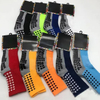 High Quality Grip Football Low MOQ Sports Custom Logo Anti Slip Men Crew Soccer Socks