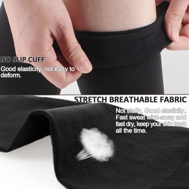 Post Surgical Knee Graduated Anti Slip S Open Toe High Quality Men Women Calf Plus Size Compression Socks Medical 15-20 Mmhg
