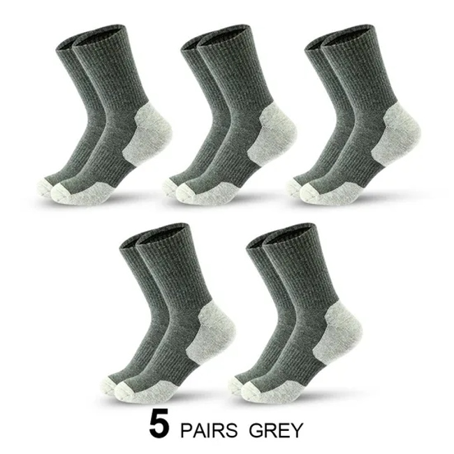 Men′s Cotton Anti-Slip Sweat-Absorbing High Quality 168n Knit Sports Crew Socks