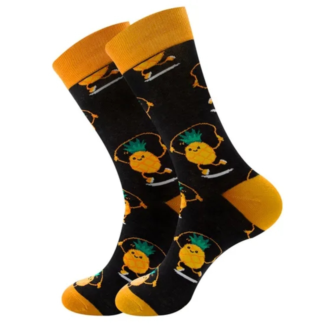 Fashion Sports Socks Men′ S Cotton Custom Socks Cartoon Crew Regular Male Sports Socks