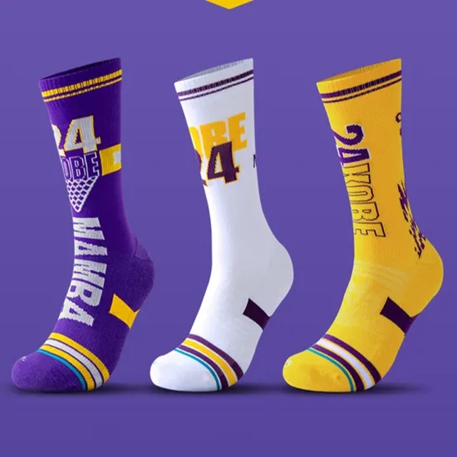 OEM High Quality Gym Custom Logo Tube Thick Compression Cycling Basketball Elites Men Crew Sports Socks