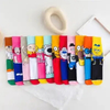 Custom Logo Crew Men Socks Anime Funny Cotton Socks Cartoons Character Novel Marvel Happy Cartoon Men Calcetines Socks