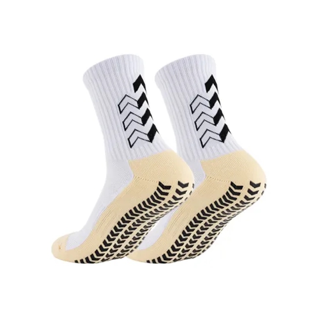 Fashion Custom Men Running Anti Slip Basketball Crew Football Sports Grip Socks