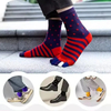 Custom Men′s Polka DOT Stripe 100% Cotton Five Finger Crew Toe Socks