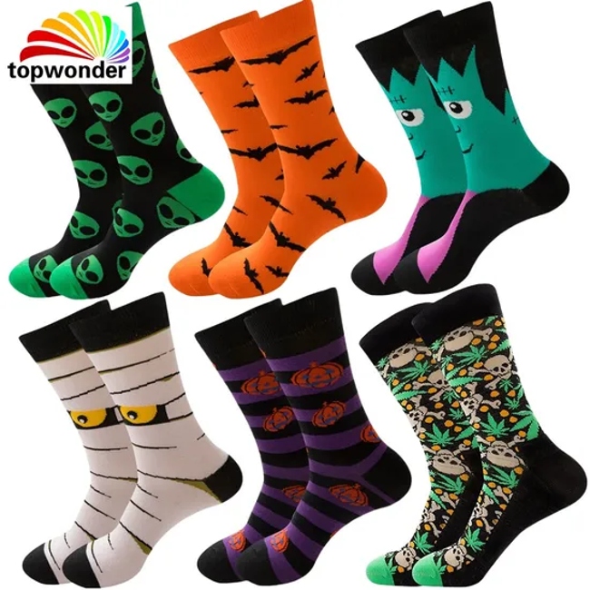 Customize All Sorts of Colorful Sock Fashion Sock Crew Sock Halloween Sock in Many Colors, Sizes and Material for All Ages