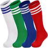 Soccer Socks Unisex Team-Sport Knee High Breathable Football Socks for Men Youth Kids Boys