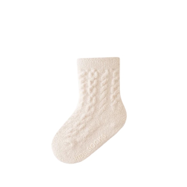 Factory Customization Baby Winter Thick Warm Socks Baby Fleece Crew Socks Anti Slip Bottom Toddler Socks for Baby