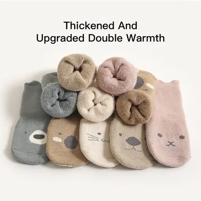 New Customized Cotton Cute Animal Toddler Anti Slip Socks Baby Kid Socks