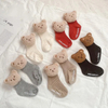 Fashion Autumn Kid Xmas Socks with D Bear Baby Socks Cotton Long Tube Girls Children Socks for Winter