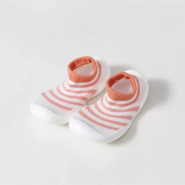 Knit Rubber Grip Socks Kids Shoes Baby Indoor Learn to Walk Floor Socks