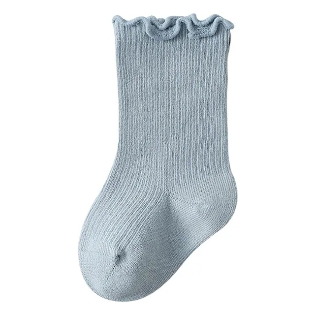 Daily Candy Color Kids Girls Boys Ruffle Edge Toddler Baby Socks