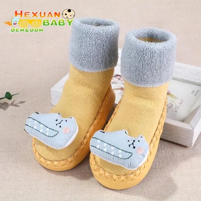 Newborn Toddler Sock Cartoon Baby Shoes Sock Non Slip Rubber Sole Children′s Floor Socks