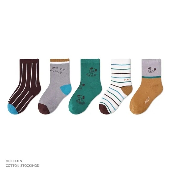 Cotton Eco Friendly Cartoon Animal New Born Anti Slip Baby Kids Socks