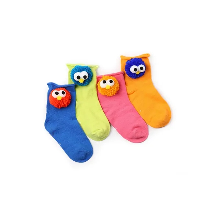 Wholesale Novelty Custom Children Baby Kids Unisex Cotton Toy Short Socks