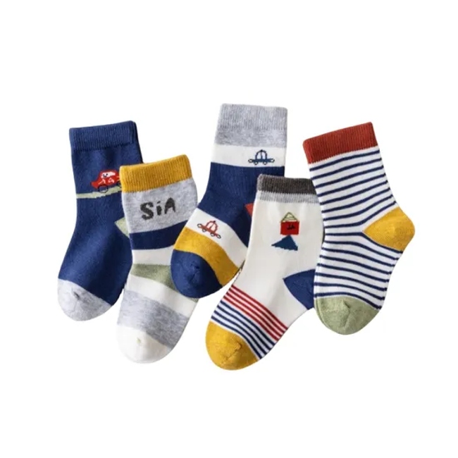 Anti Bacterial Breathable Skin Friendly Babies Fashion Lovely Cute Cotton Ankle Crew Soft Little Sock