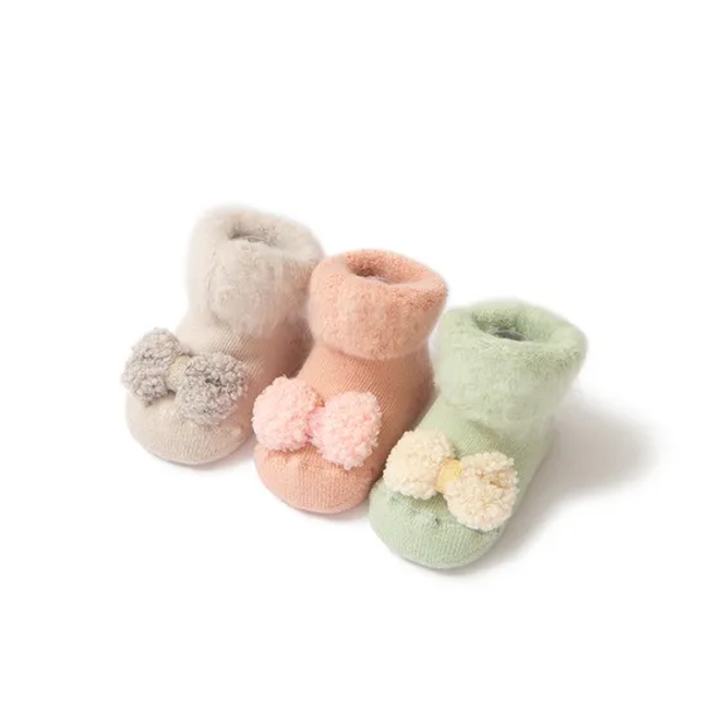 Unisex Low Price Custom Wholesale Kids Baby Children Bci Cotton Terry Toy Shoe Socks
