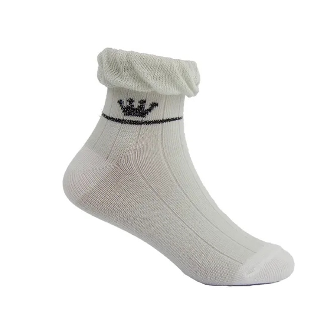 Unisex Children Baby Kids Wholesale Custom Cotton Crimping Short Socks