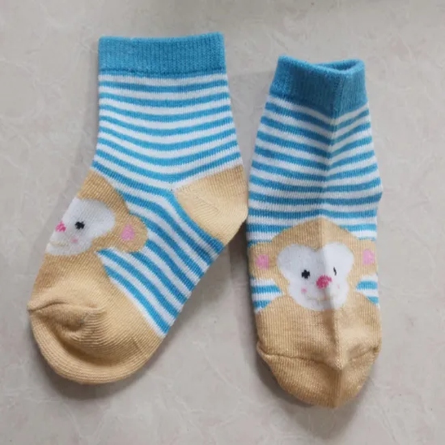Custom Children Baby Kids Unisex Wholesale Cotton Non Slip Short Socks