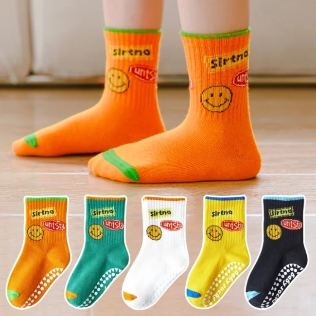 Cartoon Children′s Ultra Thin Big Mesh Hollow Cotton Boneless Baby Socks