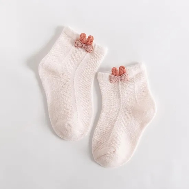 Summer Thin Breathable Mesh Baby Socks Short Tube Cartoon Baby Socks