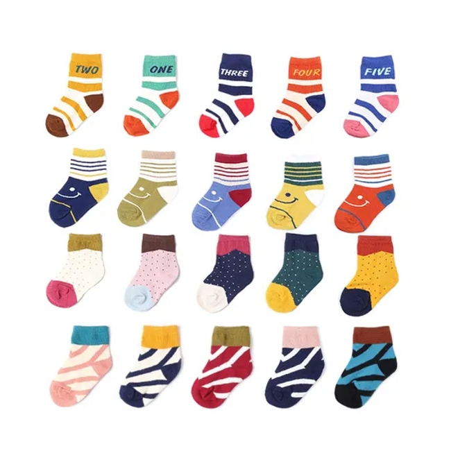 Wholesale Custom Children Baby Kids Unisex Cotton Short Socks