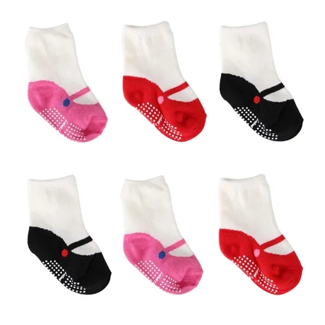 Cute Non Slip Covered Baby Shoes Socks for Newborn Floor First Walker