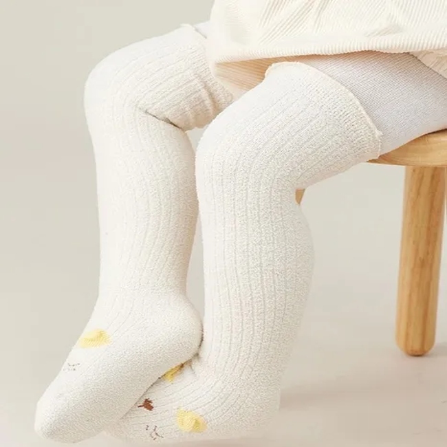 High Quality Cotton and Fleece Socks Color Baby Knee High Socks Baby Winter Thick Stockings for Baby