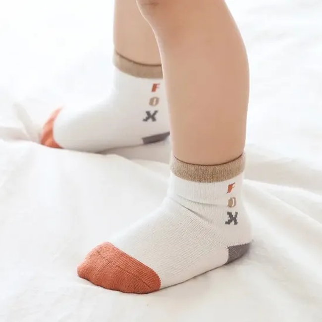 Custom Design Wholesale Breathable Ribbed Infant Baby Girl Socks Organic Cotton Colorful Cotton Kids Socks