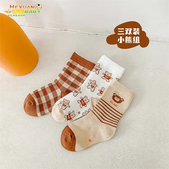 New Baby Kids Soft Cotton Socks Boys Girls Baby Cute Cartoon Warm Fashion Sport Socks Spring Autumn Gift Pairs/Set