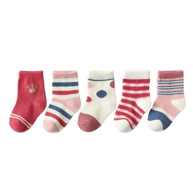 Anti Bacterial Breathable Skin Friendly Babies Fashion Lovely Cute Cotton Ankle Crew Soft Little Sock