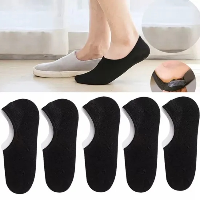Customized Eco Friendly Men Bamboo Anti Slip Socks Breathable Short Sock