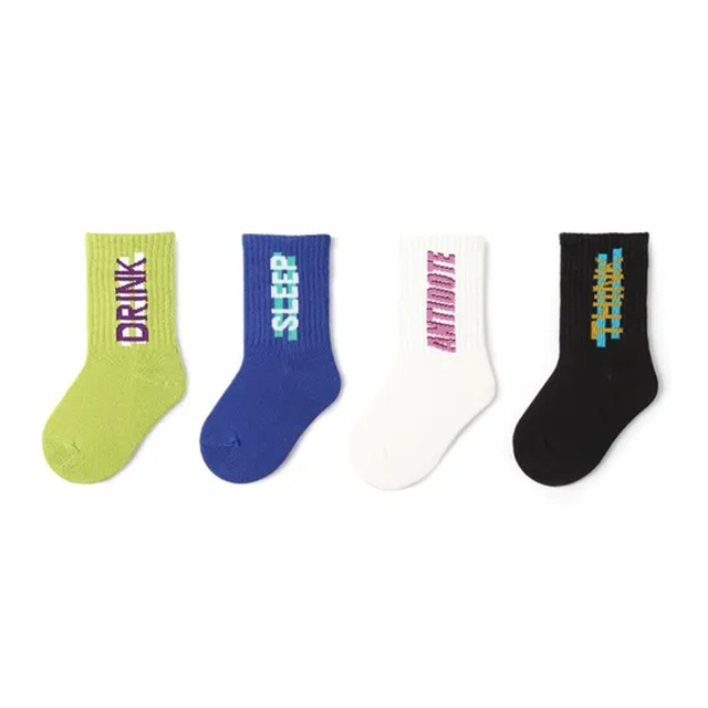 Low Price Unisex Children Kids Baby Wholesale Cotton High Elastic Crew Socks