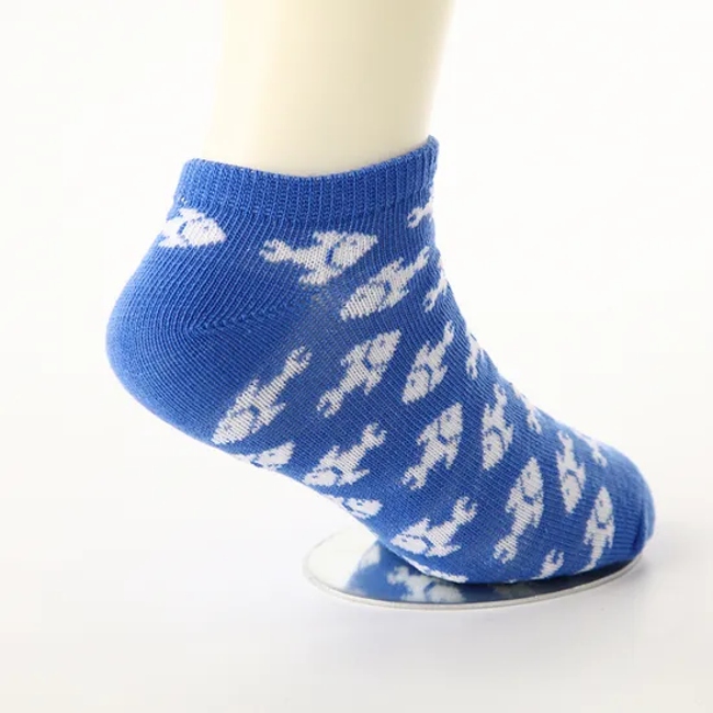Children Fashion High Quality Fish Cartoon Baby Kid Designer Soft Boy Sports School Cute Ankle Gym Combed Cotton Socks