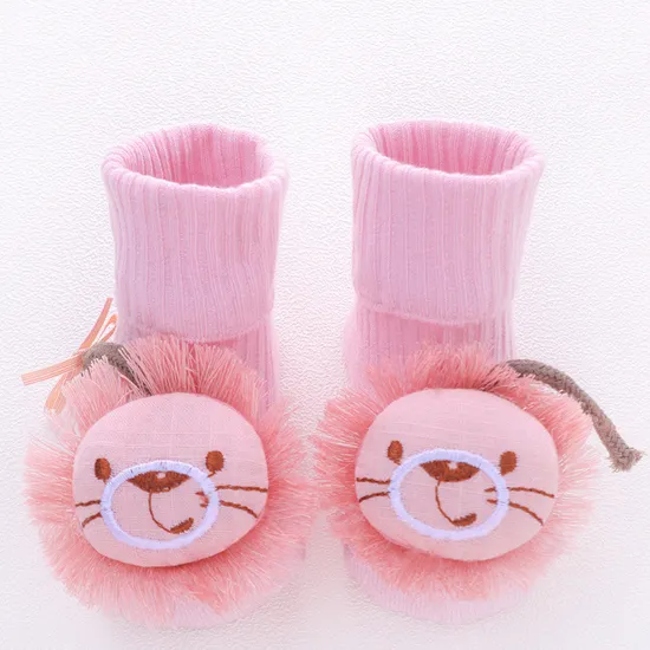 Newborn Baby Socks Autumn and Winter Baby MID Tube Cartoon Doll Socks Children′s Dispensing Floor Socks