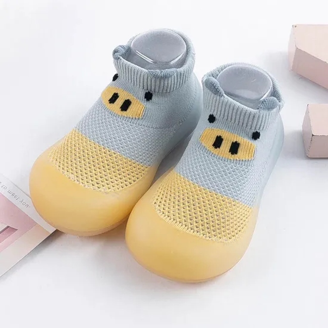 Spring New Soft Soled Breathable Cute Anti Slip Cartoon Baby Walking Shoes Socks