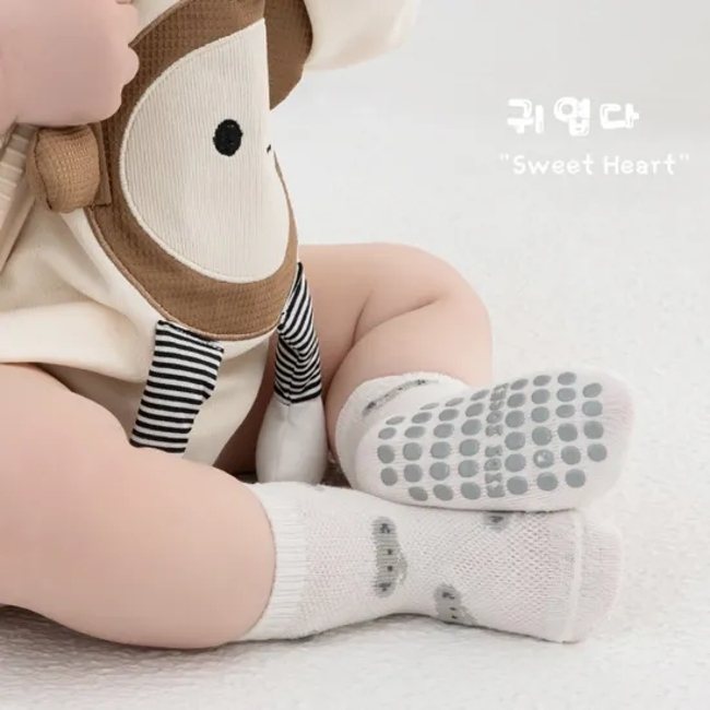 Breathable Fashion Children Thin Net Sock Cute Cartoon Kids Ankle Socks Cotton Crew Socks for Baby