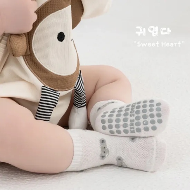 Breathable Fashion Children Thin Net Sock Cute Cartoon Kids Ankle Socks Cotton Crew Socks for Baby