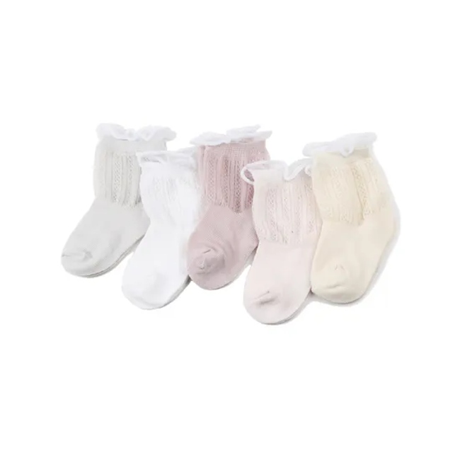 Custom Children Baby Kids Unisex Wholesale Cotton Breathable Short Socks